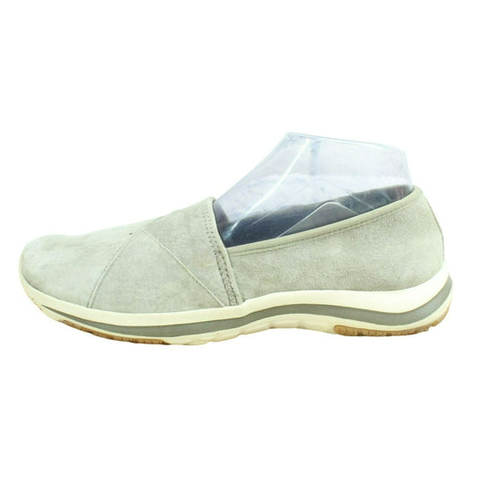 LL Bean Back Cove Women's Gray Suede Slip On Stretch Nubuck Sneaker Shoes Sz 9 M