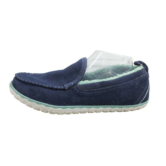 LL Bean Women's Mountain Slippers Moccasin Fleece Lined Raw Indigo Size 10 M