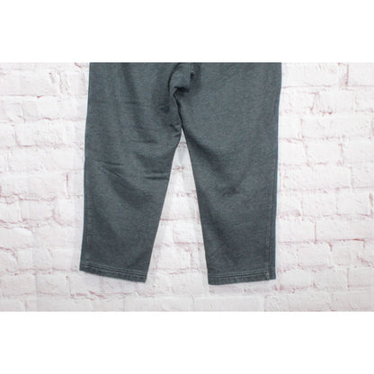 LL Bean Men's Charcoal Gray Cotton Blend Sweatpants Cropped Jogger Pants XL 28"