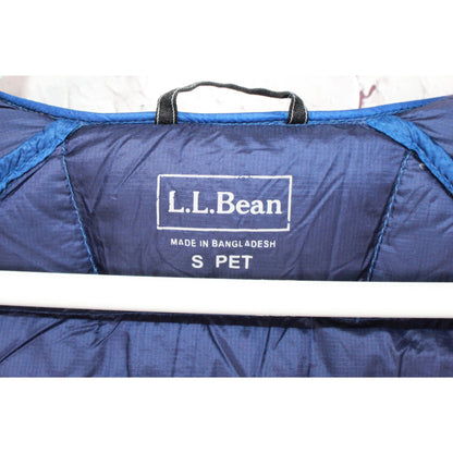 LL Bean Women's Blue Nylon Ultralight 850 Down Jacket Size S Pet