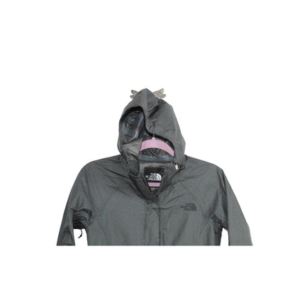 The North Face Womens Black Nylon Polyester Hooded Rain Jacket Size XS