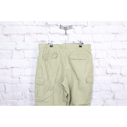 LL Bean Mens Tropic Weight Cargo Pants Classic Fit Straight Leg Cotton Khaki 35W