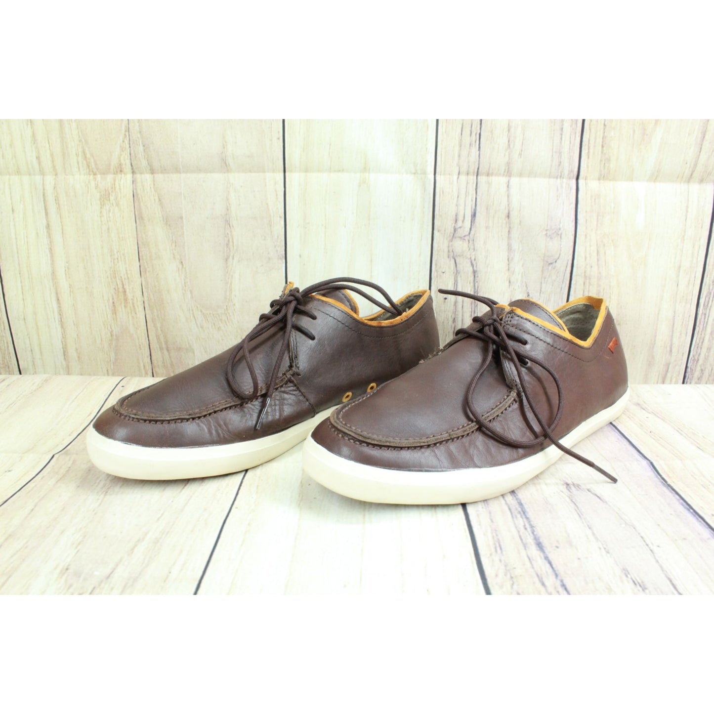 Camper Motel Men's Brown Leather Lace Up Trainer Walking Sneaker Shoes Size 10