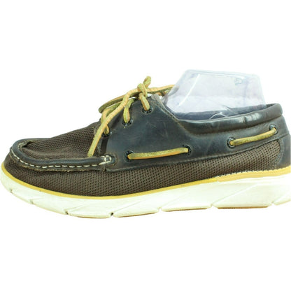 LL Bean Kennebec Men's Brown Mesh 3-Eye Water Resistant Boat Shoes Size 9.5 M