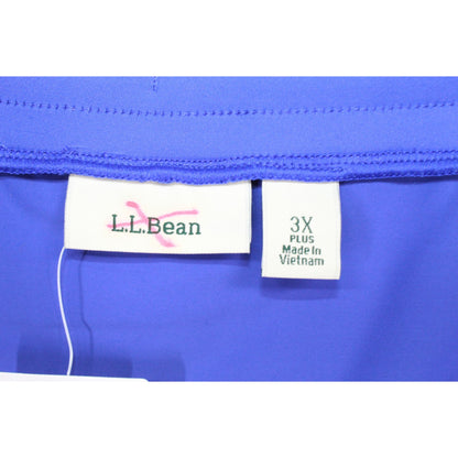 NWOT LL Bean Women's BeanSport Swimwear Pull On Shorts Lined Mid Rise 3X