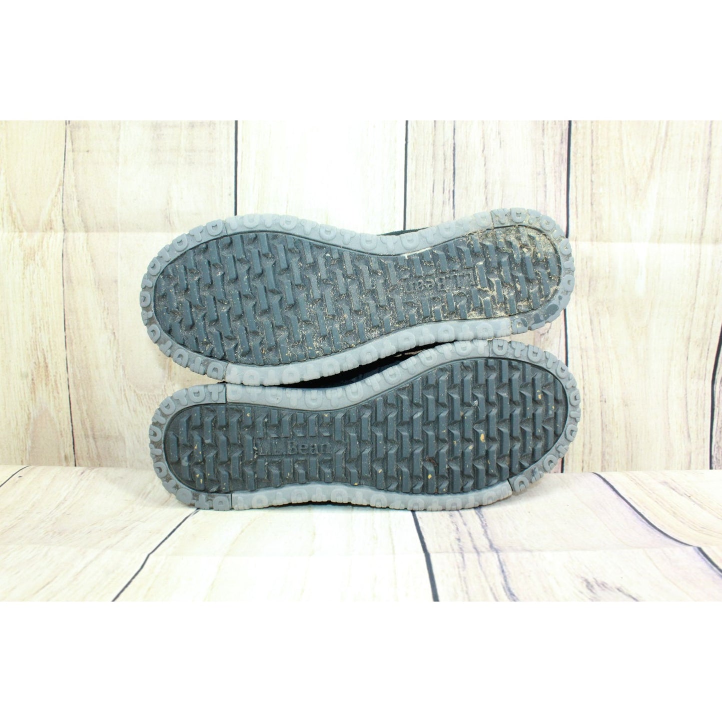 LL Bean Mountain Classic Women's Gray Nylon Quilted Insulated Slide Slippers 8 M