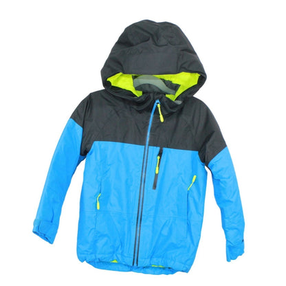 LL Bean Kids' Wildcat Ski Jacket Hooded Waterproof Black Blue Size Small 4