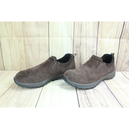 LL Bean Men's Comfort Mocs Slip On Light Cushioned Suede Brown Size 9 M