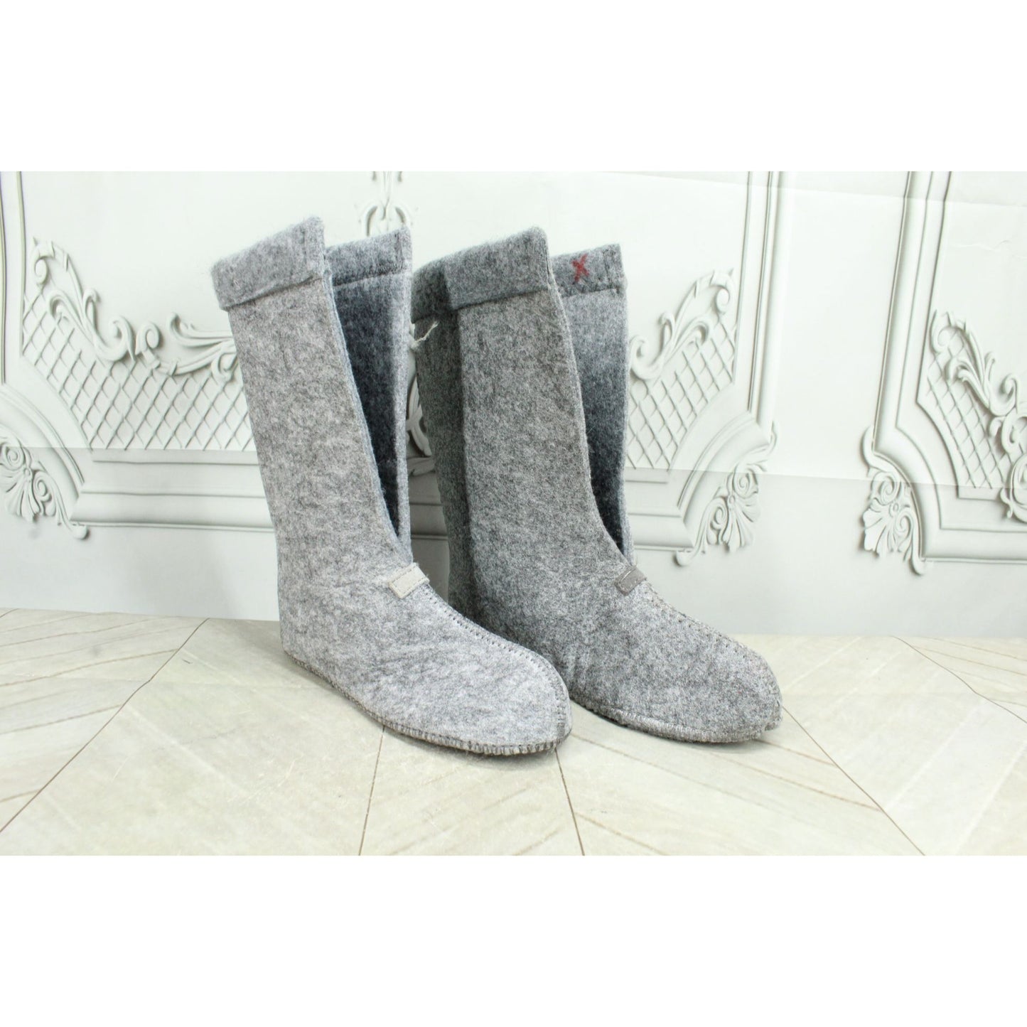 LL Bean Kids Gray Wool Warm Replacement Boot Liner Inserts Size 13