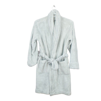 LL Bean Women's Wicked Plush Robe Mid Length Silver Moon Size M