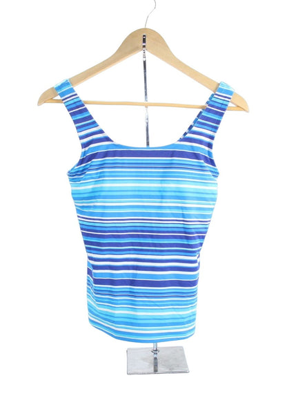 NWOT LL Bean BeanSport Swimwear Scoopneck Tankini Top Print Size 4 Retail:$54.95