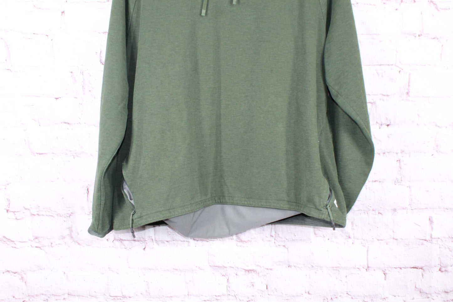 LL Bean Men's Explorer Pullover Hooded Sweatshirt Cotton Blend Green Size XXL