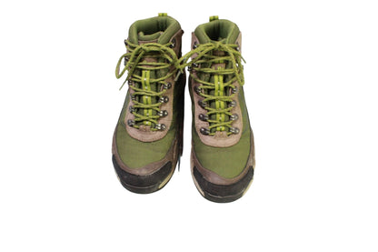 LL Bean Women's Green Mesh Lace Up Waterproof Hight Top Hiking Boots Size 9.5 M