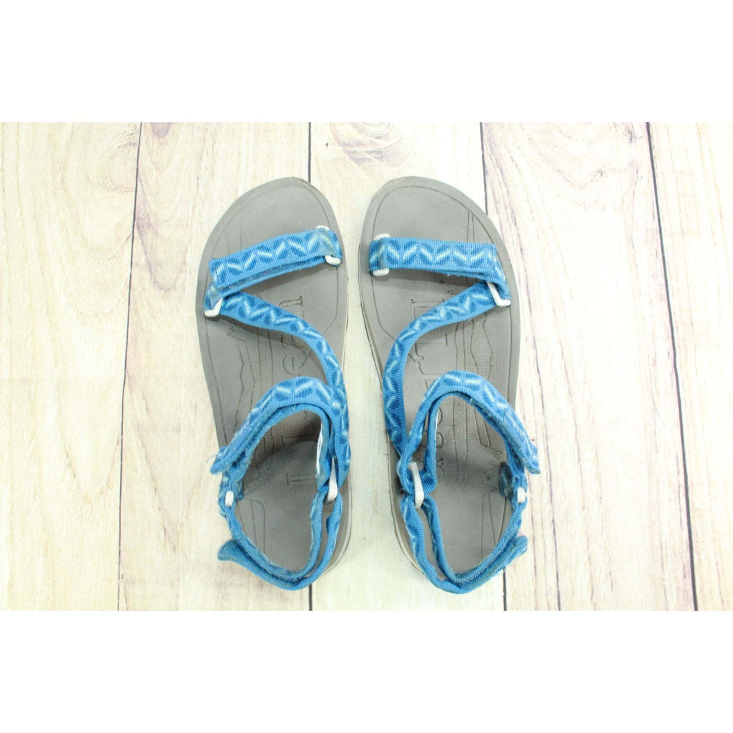 LL Bean Katahdin Women's Blue Nylon Adjustable Strap Sports Sandals Size 9 M