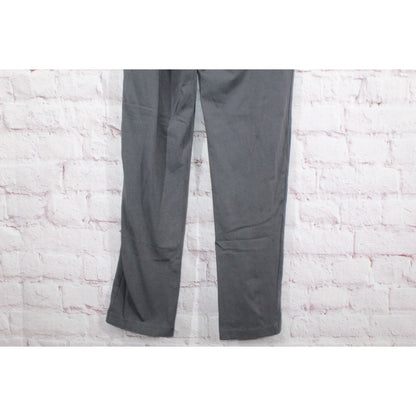 LL Bean Women's Perfect Fit Pants Original Tapered Leg Cotton Gray Size S M/T