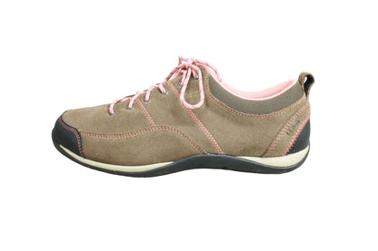 LL Bean Women's Brown Suede Lace Up Low Top Walking Sneaker Shoes Size 10 M