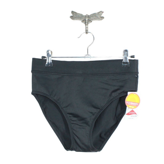 NWT! LL Bean Women's BeanSport Swimwear Mid-Rise Lined Brief Nylon Black Size 4