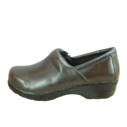 LL Bean Classic Womens Brown Leather Comfort Nursing Work Clogs Size 8 M