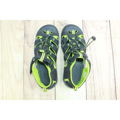 Keen Kid's Newport H2 Polyester Webbing Hiking Sandals Black Green Size 6