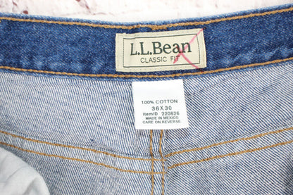 LL Bean Men's Double L Jeans Classic Fit Straight Leg Dark Wash Size 36x30