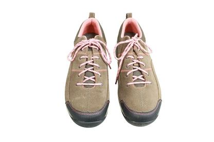 LL Bean Women's Brown Suede Lace Up Low Top Walking Sneaker Shoes Size 10 M