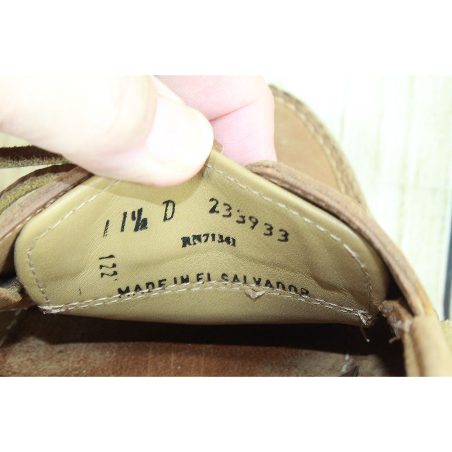 LL Bean Men's Casco Bay Boat Mocs Light Brown Leather Size 11.5 D