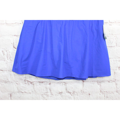 NWT! LL Bean Women's Shaping Swimwear Swim Skirt Nylon Cobalt Blue Size 16