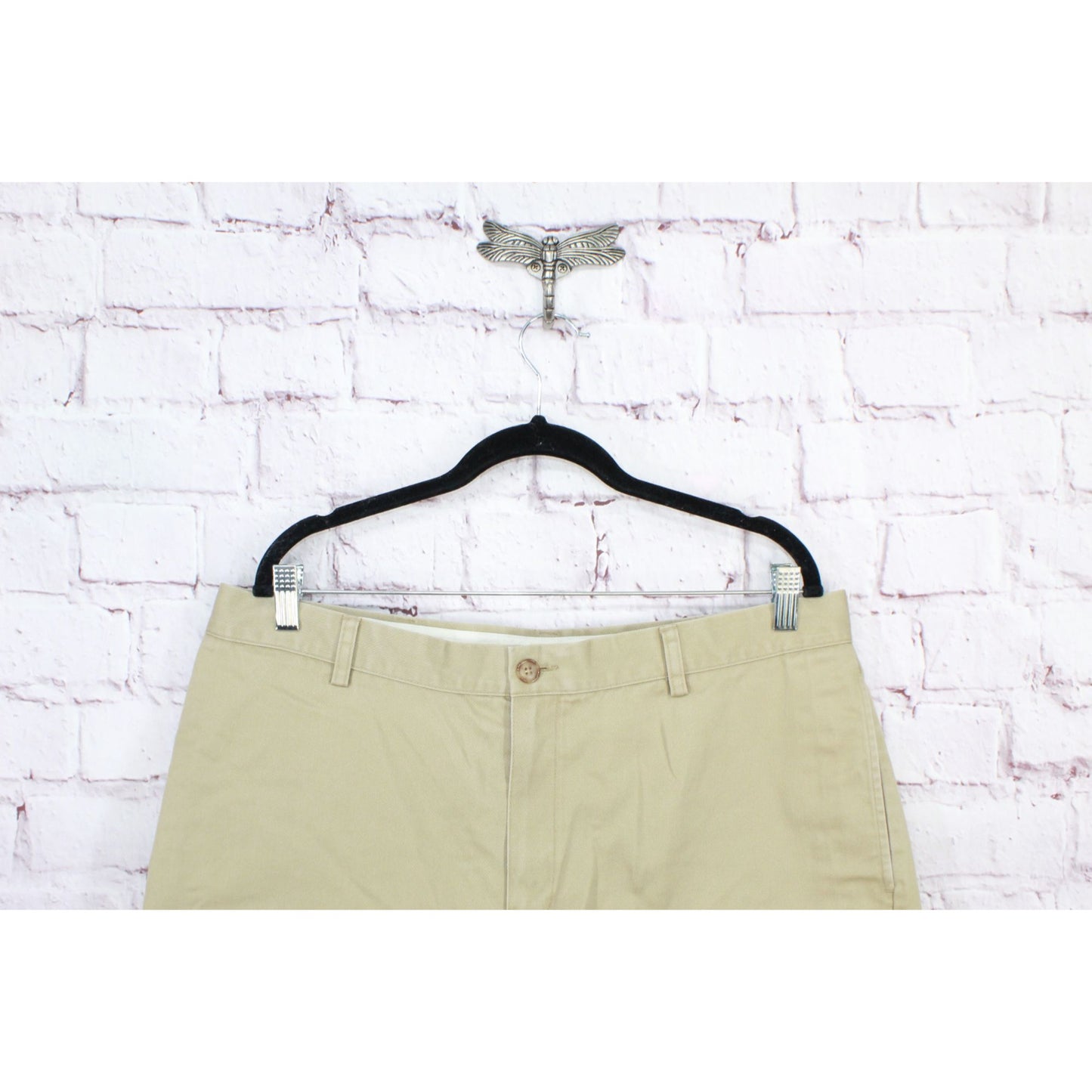 LL Bean Men's Double L Chino Shorts Classic Fit 8" Dark Khaki size 37