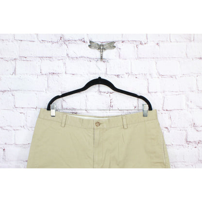 LL Bean Men's Double L Chino Shorts Classic Fit 8" Dark Khaki size 37