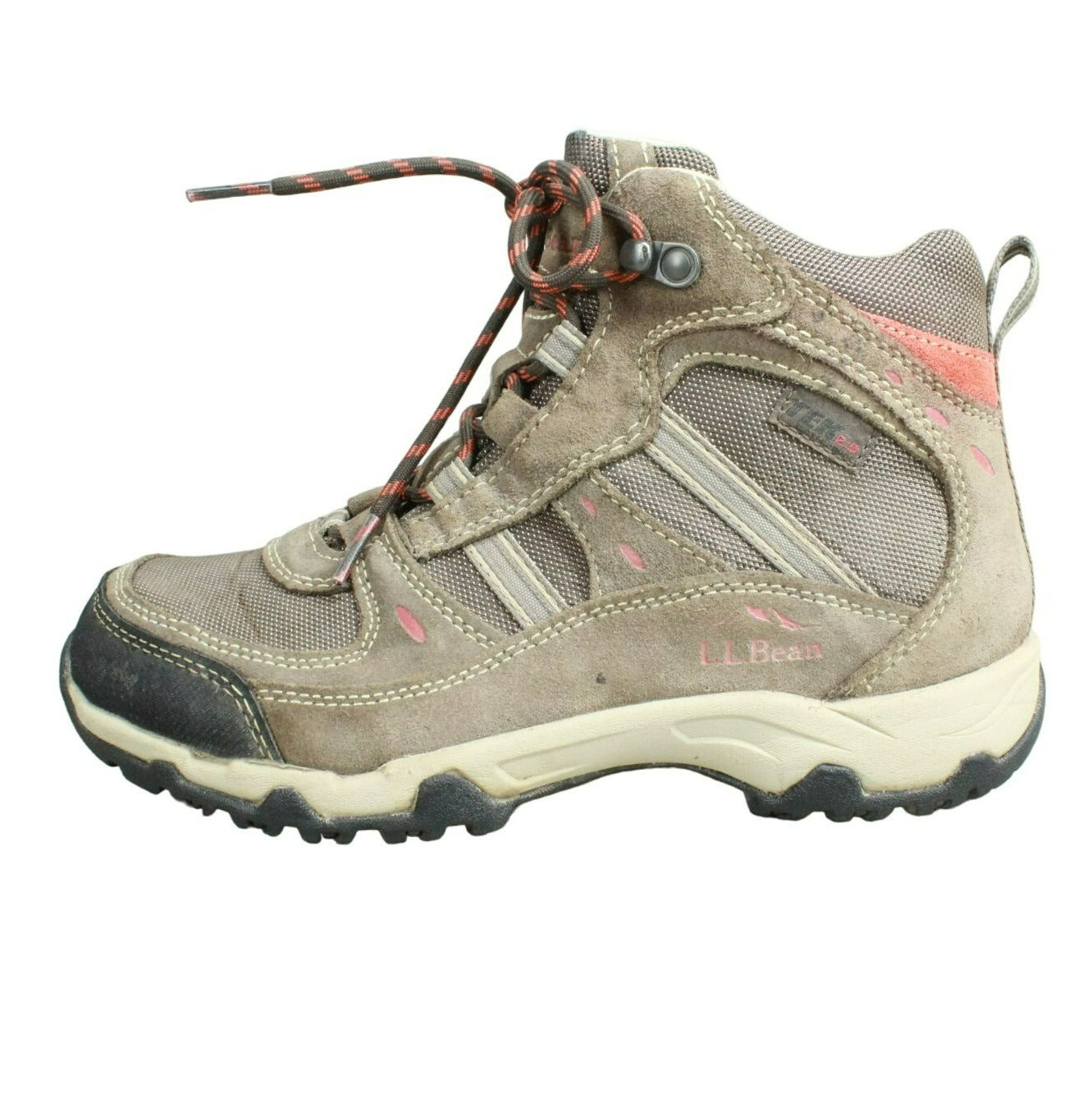 LL Bean Trail Model 4 Women's Brown Suede Lace Up Waterproof Hiking Boots Size 7 M