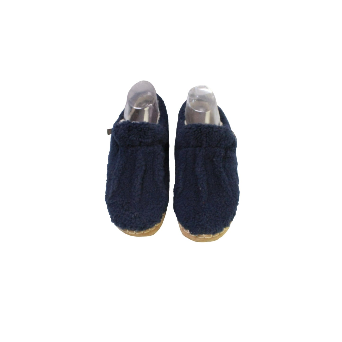 LL Bean Women's Blue Polyester Wicked Good Shearling Lined Cozy Slippers Sz 10 M