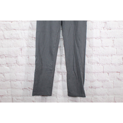 LL Bean Women's Perfect Fit Pants Original Tapered Leg Cotton Gray Size S M/T