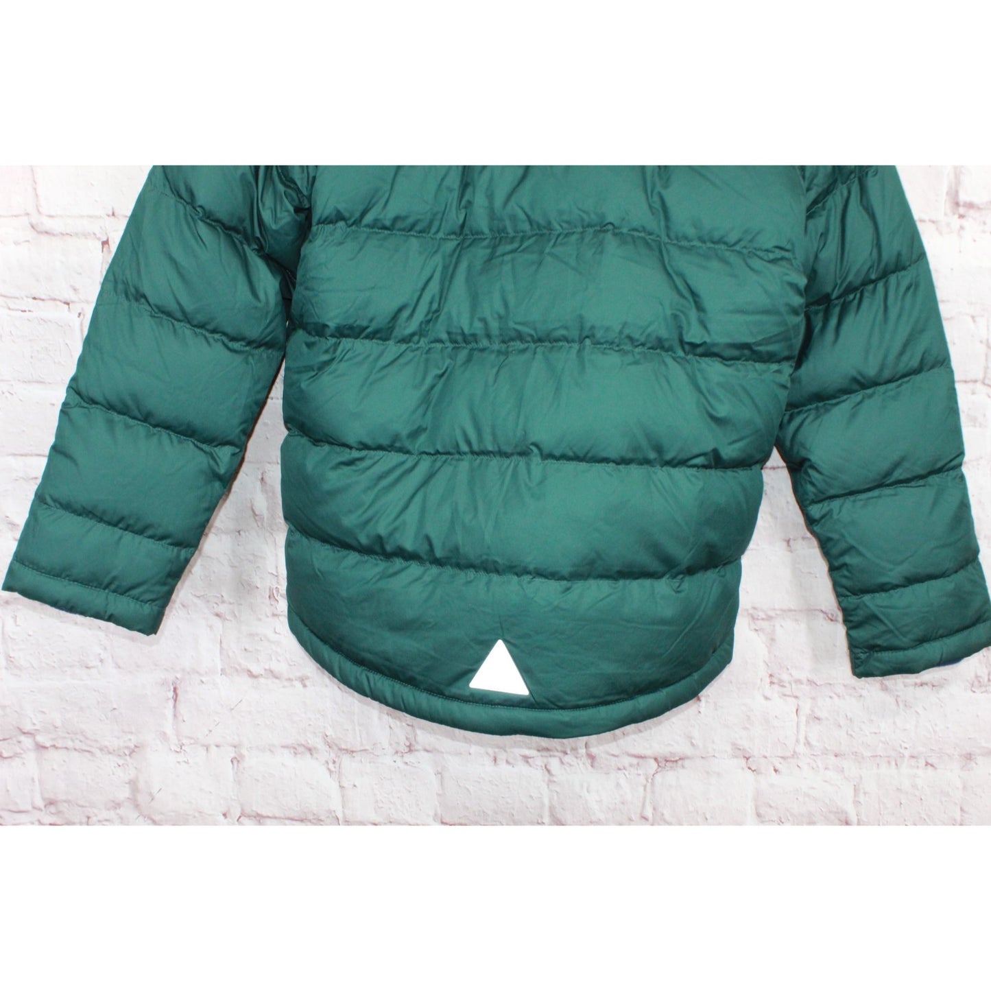 LL Bean Kids' Beans Down Jacket Fleece Lined Pinewood Green Size L 14-16