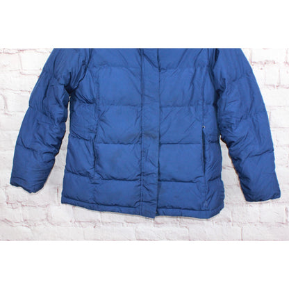 LL Bean Women's Ultrawarm Jacket Hooded Quilted Blue Size L