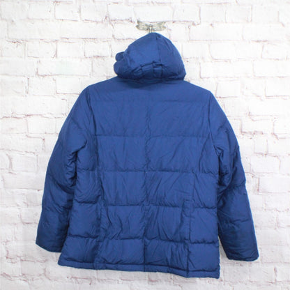 LL Bean Women's Ultrawarm Jacket Hooded Quilted Blue Size L