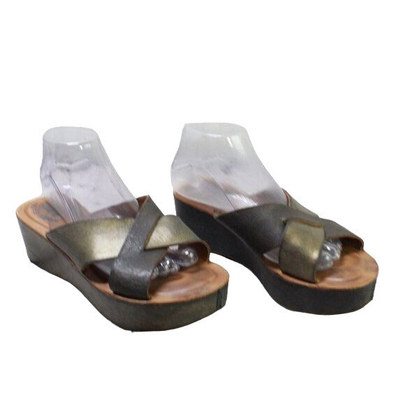 Kork Ease Sabrina Open Toe Slides Wedge Platform Sandals Size EU 40.5 US 9