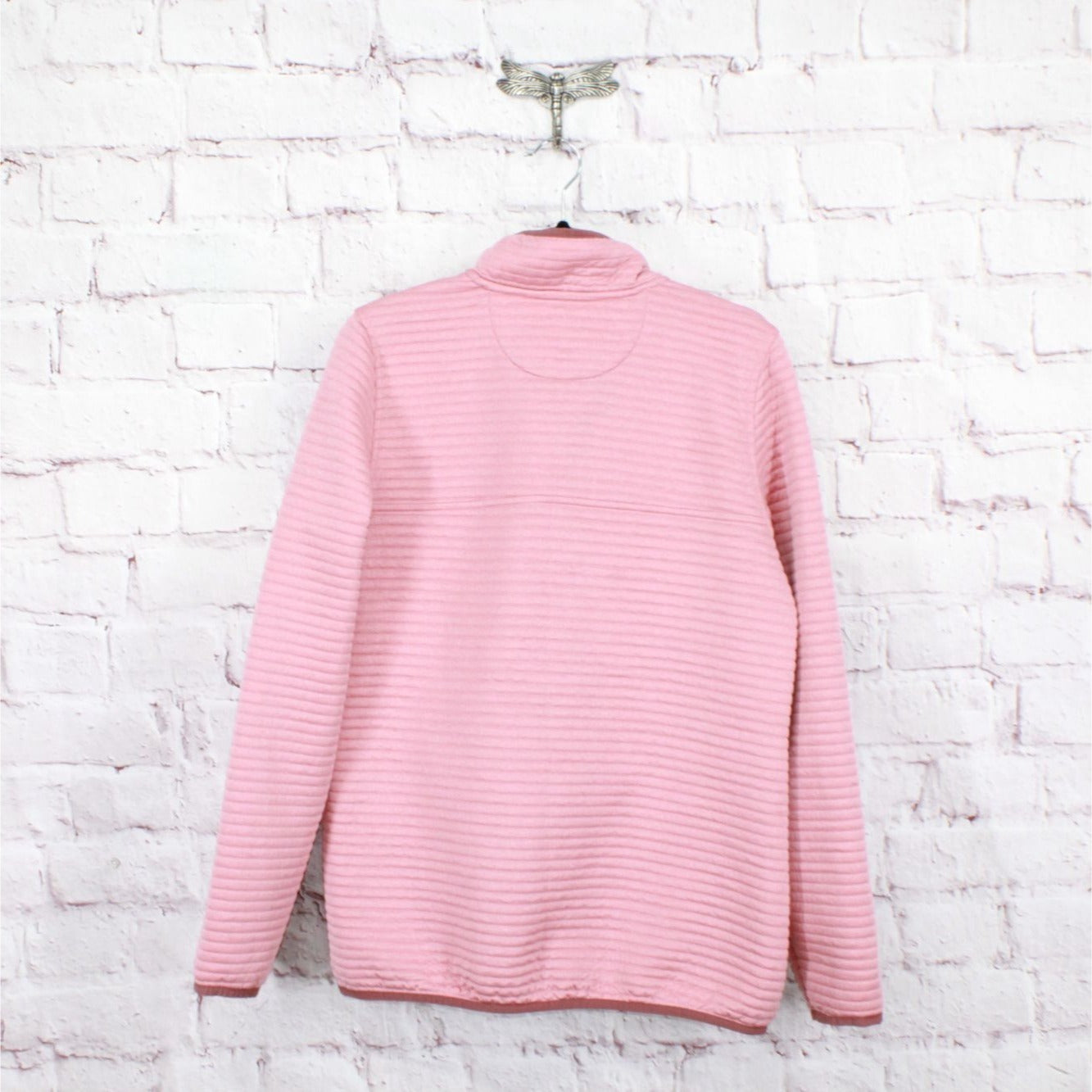 LL Bean Women's Airlight Knit Pullover Sweater Pink Heather Size S Tall