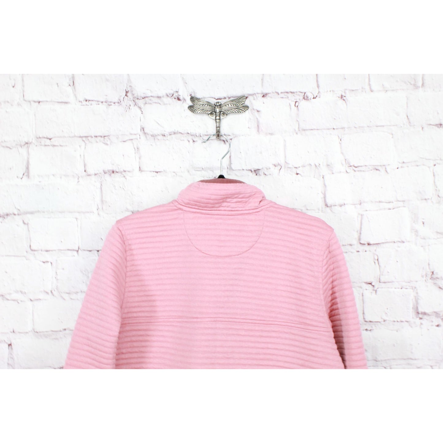 LL Bean Women's Airlight Knit Pullover Sweater Pink Heather Size S Tall