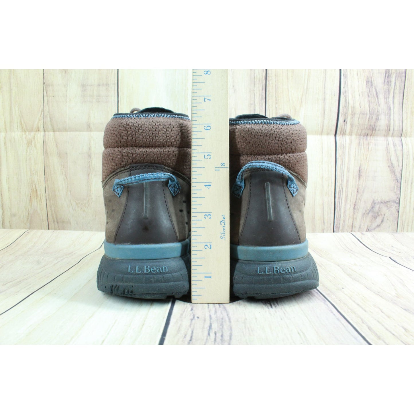 LL Bean B-Bound Mens Brown Leather Waterproof Insulated Winter Boots Size 11.5 M