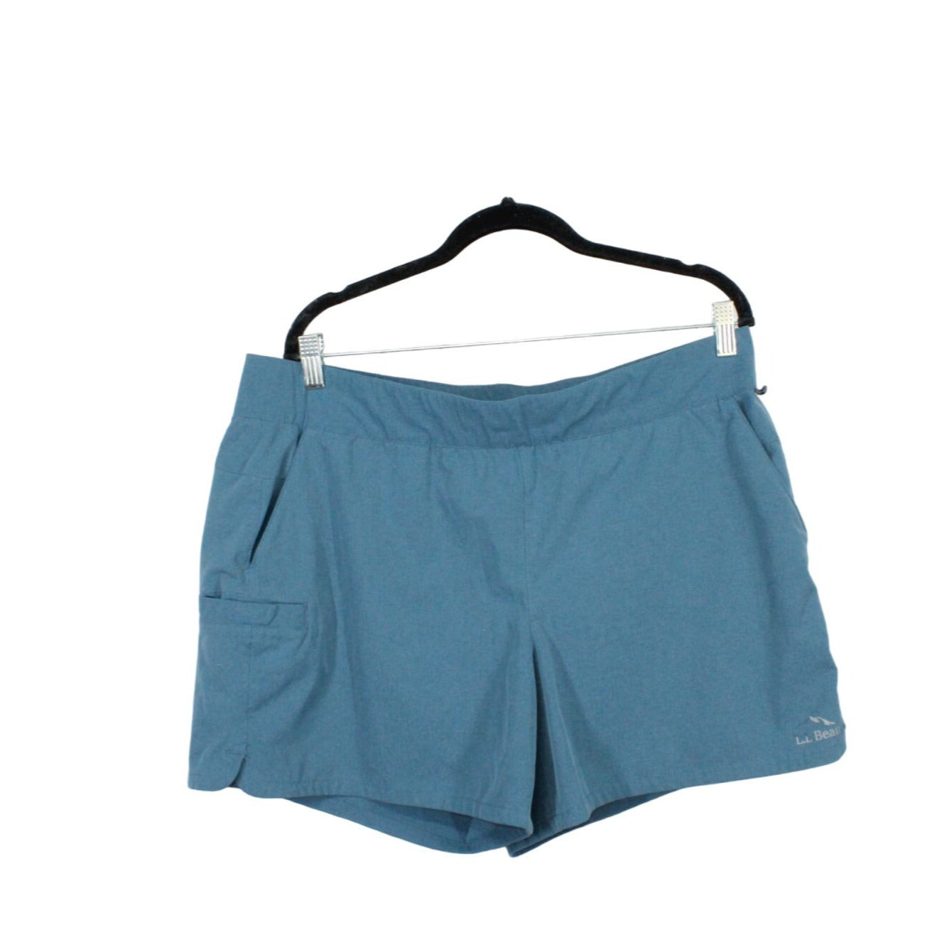 LL Bean Women's Tropicwear Comfort Shorts Storm Blue Size XL