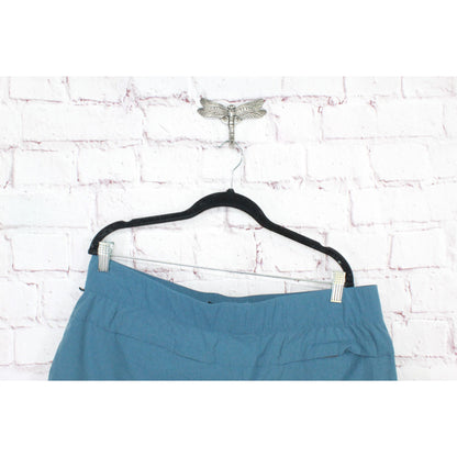 LL Bean Women's Tropicwear Comfort Shorts Storm Blue Size XL