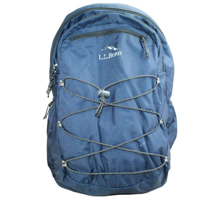 LL Bean Big Kids Navy Nylon Comfort Carry Laptop Pack 30L School Backpack