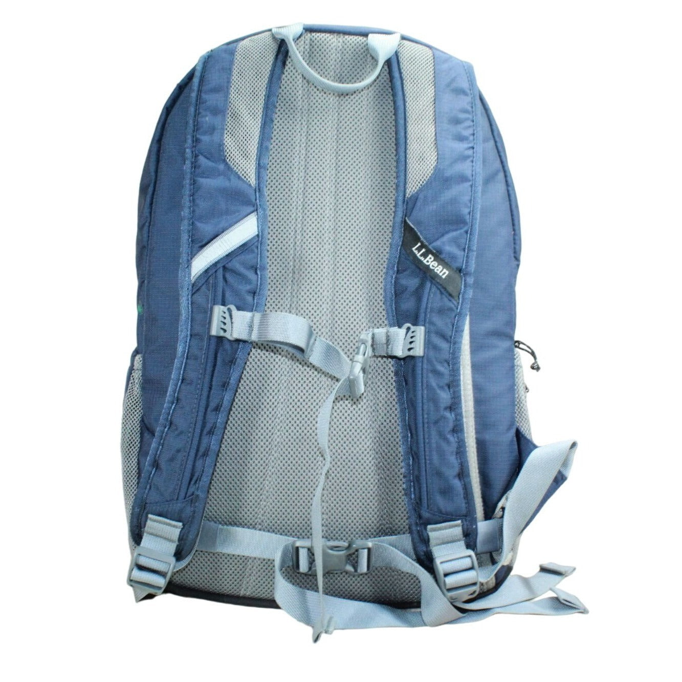 LL Bean Big Kids Navy Nylon Comfort Carry Laptop Pack 30L School Backpack