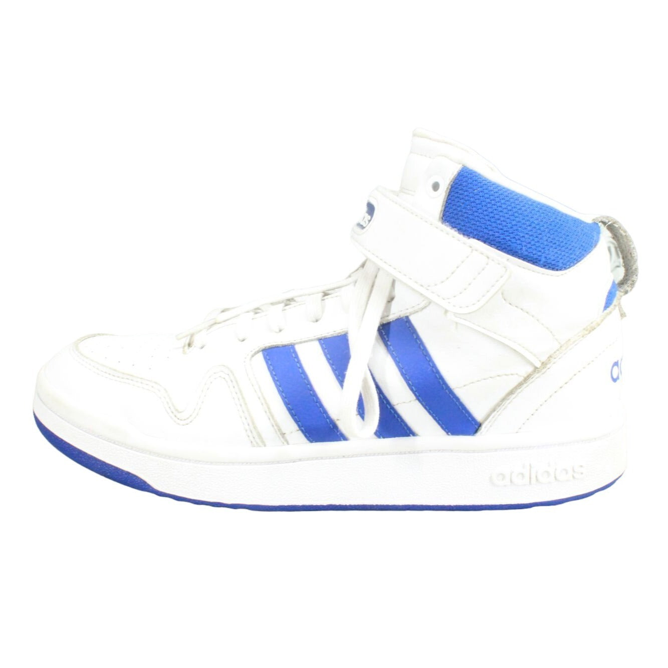 Adidas Men's Postmove White Royal Blue GW5525 Mid Basketball Shoe Size 10.5