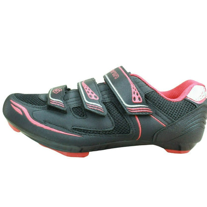 Gavin Velo Men's Black Nylon Hook & Loop Road Bike Cycling Shoes Size 43 US 10