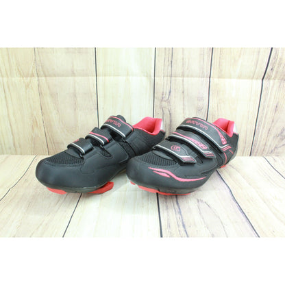 Gavin Velo Men's Black Nylon Hook & Loop Road Bike Cycling Shoes Size 43 US 10