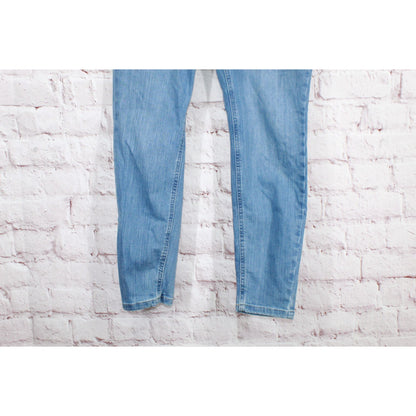 LL Bean Women's BeanFlex Jeans Mid Rise Straight Leg Vintage Faded 12 Pet