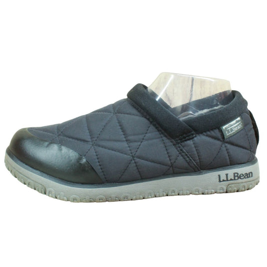 LL Bean Women's Ultralight PrimaLoft Slip Ons Warm Cozy Ripstop Nylon Black 8 M