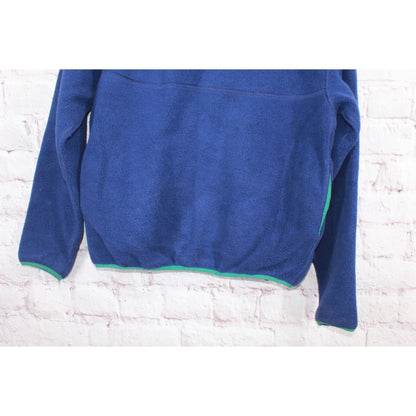 LL Bean Unisex Bean's Classic Fleece Pullover Sweater Blue Mens S Womens M