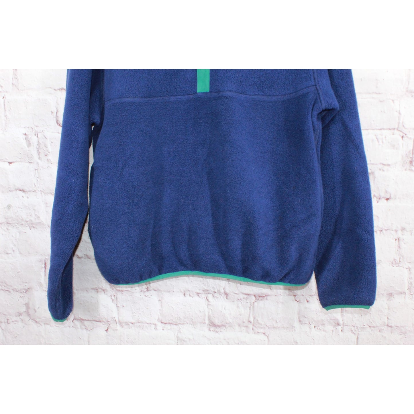 LL Bean Unisex Bean's Classic Fleece Pullover Sweater Blue Mens S Womens M